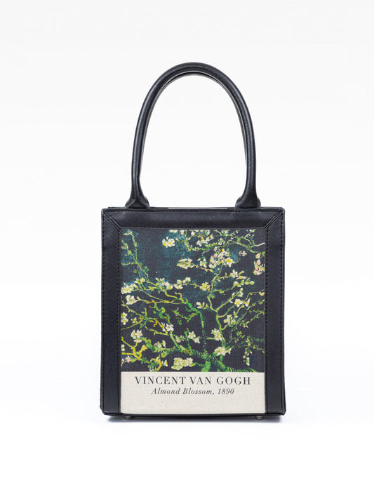 Van Gogh Almond Blossom Black Art Bag
