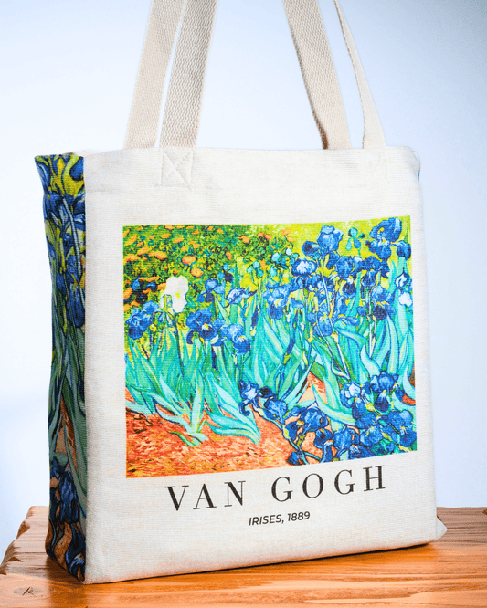 Irises Painting by Vincent van Gogh Tote Bag
