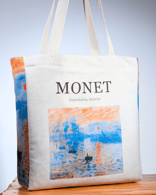 Impression, Sunrise Painting by Claude Monet Tote Bag