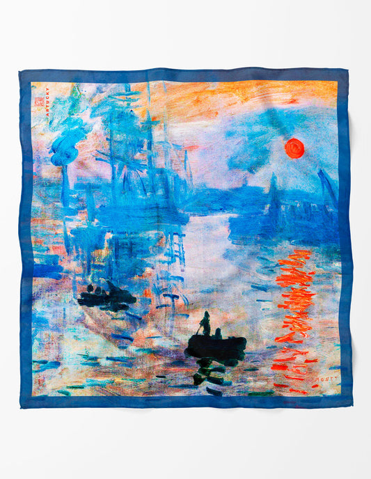 Claude Monet Impression Sunrise Scarf