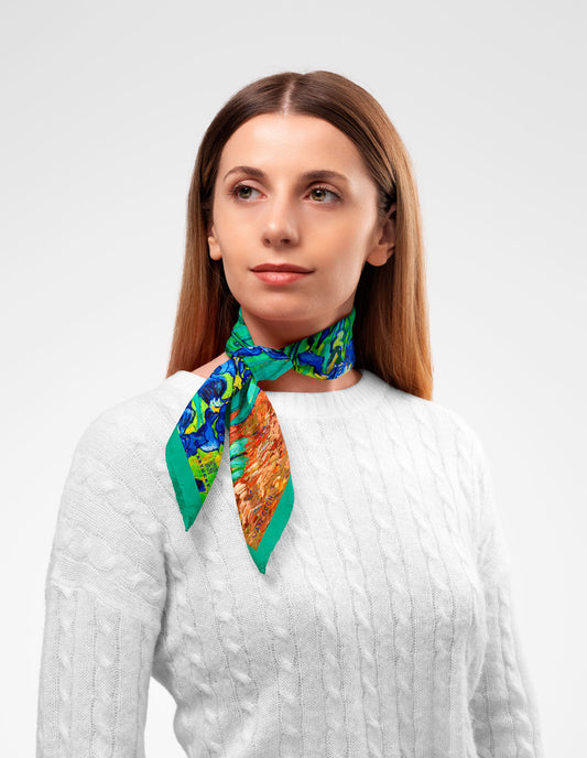 Van Gogh Irises Scarf