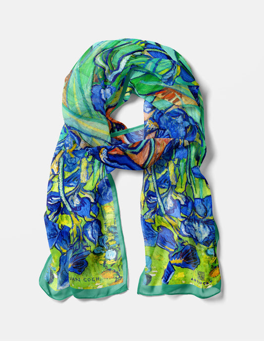 Vincent Van Gogh Irises Scarf, 1889