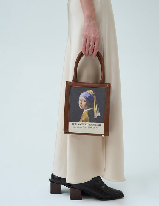 Vermeer Girl with A Pearl Earring Art Bag