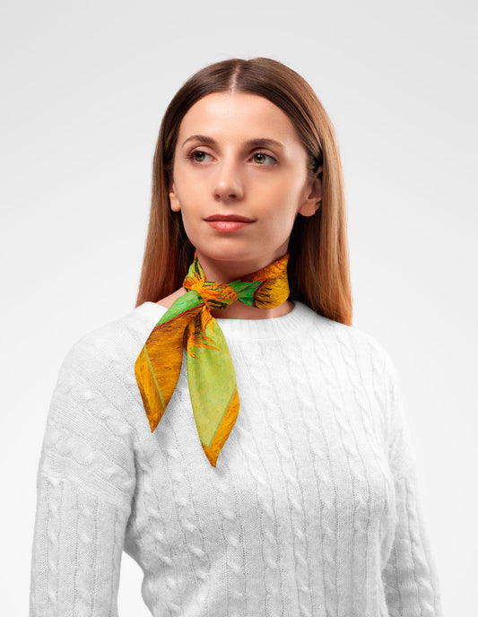 Van Gogh Sunflowers Scarf