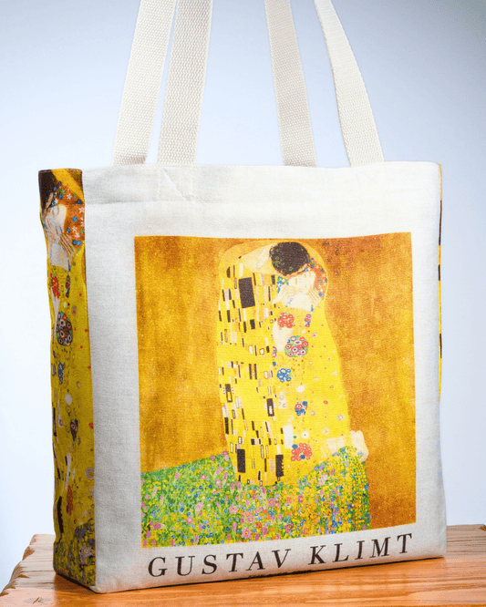 The Kiss Painting by Gustav Klimt Tote Bag