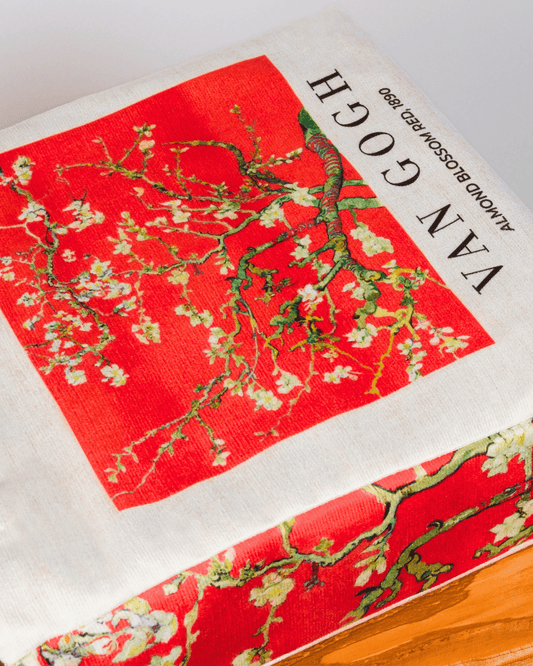 Almond Blossom RED Tote Bag
