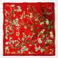Van Gogh Almond Blossoms Red Scarf