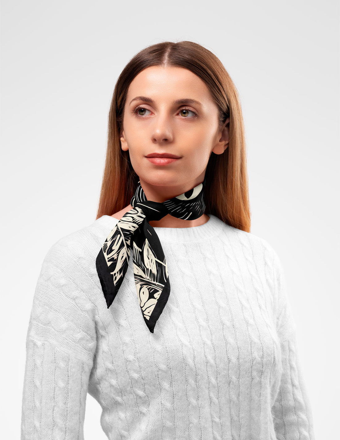 Flower Cat Scarf