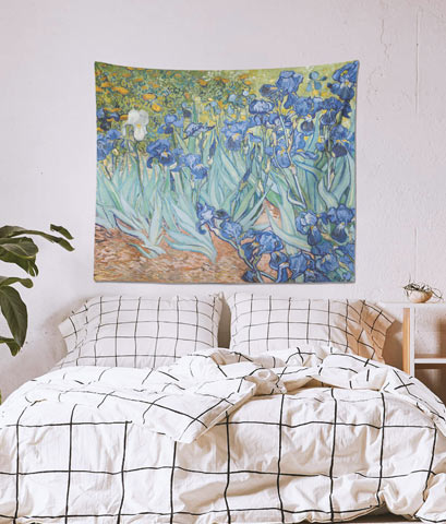 Van Gogh İrisler (Irises) Tablo Duvar Örtüsü