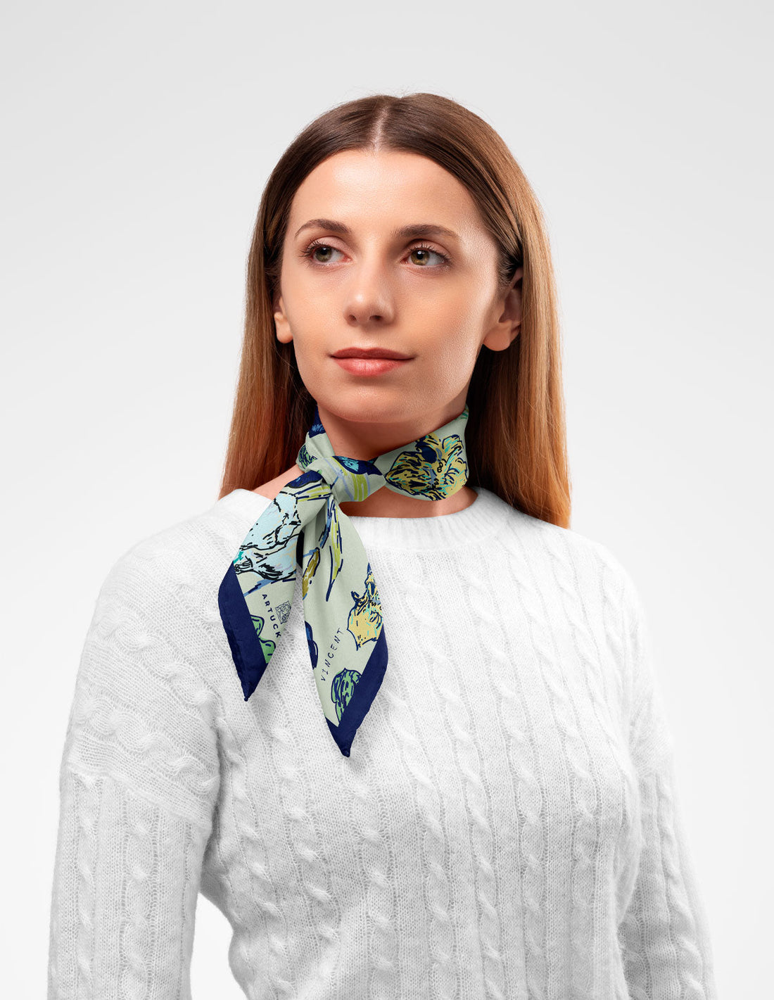Iris Flower Scarf