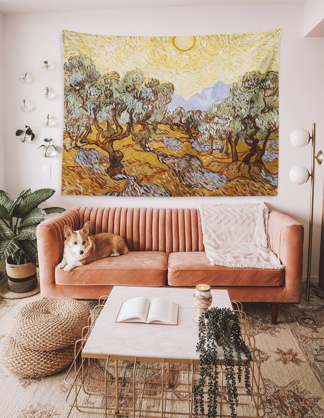 Van Gogh Olive Trees Tablo Duvar Örtüsü