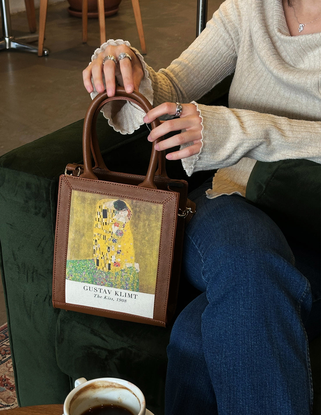 Gustav Klimt The Kiss Art Bag