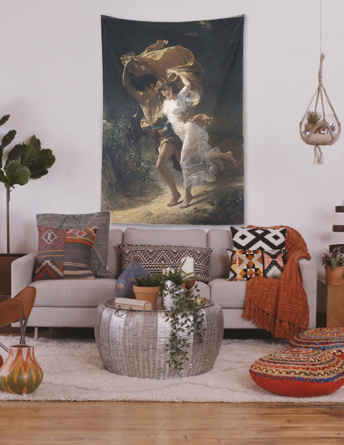 The Storm - Pierre Auguste Cot Tablo Duvar Örtüsü