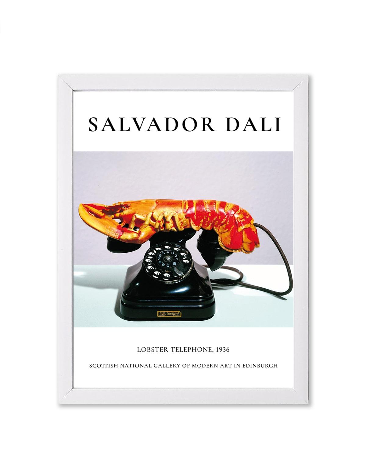 Lobster Telephone 1936, Salvador Dalí - artucky-US - import_2022_07_19_113509, poster, tablo, çerçeve