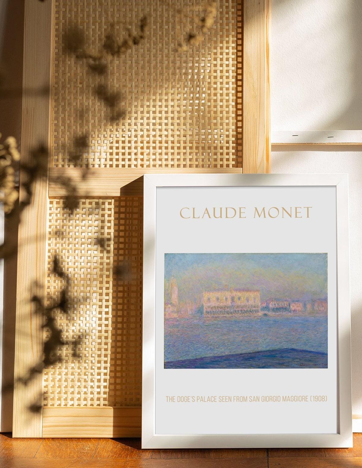 Monet the Doge's Palace Deen 1899, Claude Monet - artucky-US - import_2022_07_19_113509, poster, tablo, çerçeve