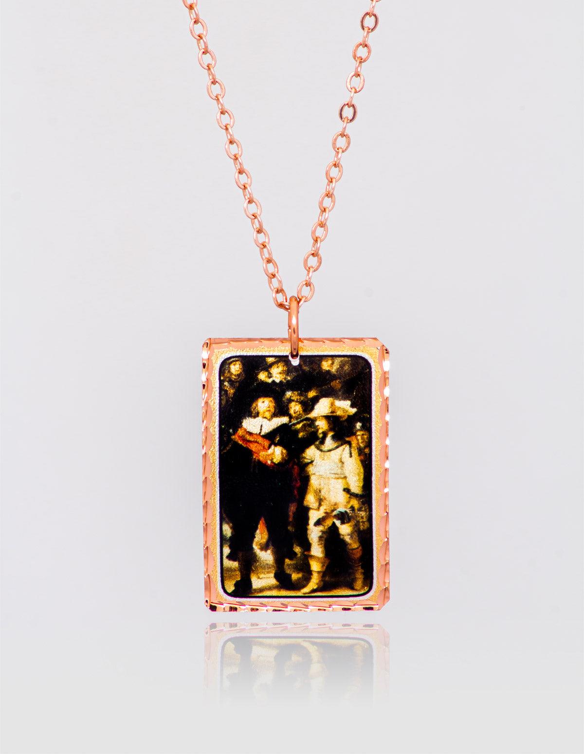 Rembrandt The Night Watch Necklace - artucky-US - import_2022_07_19_113509, kolye, rembrandt, tasarım kolye, the night, the night watch