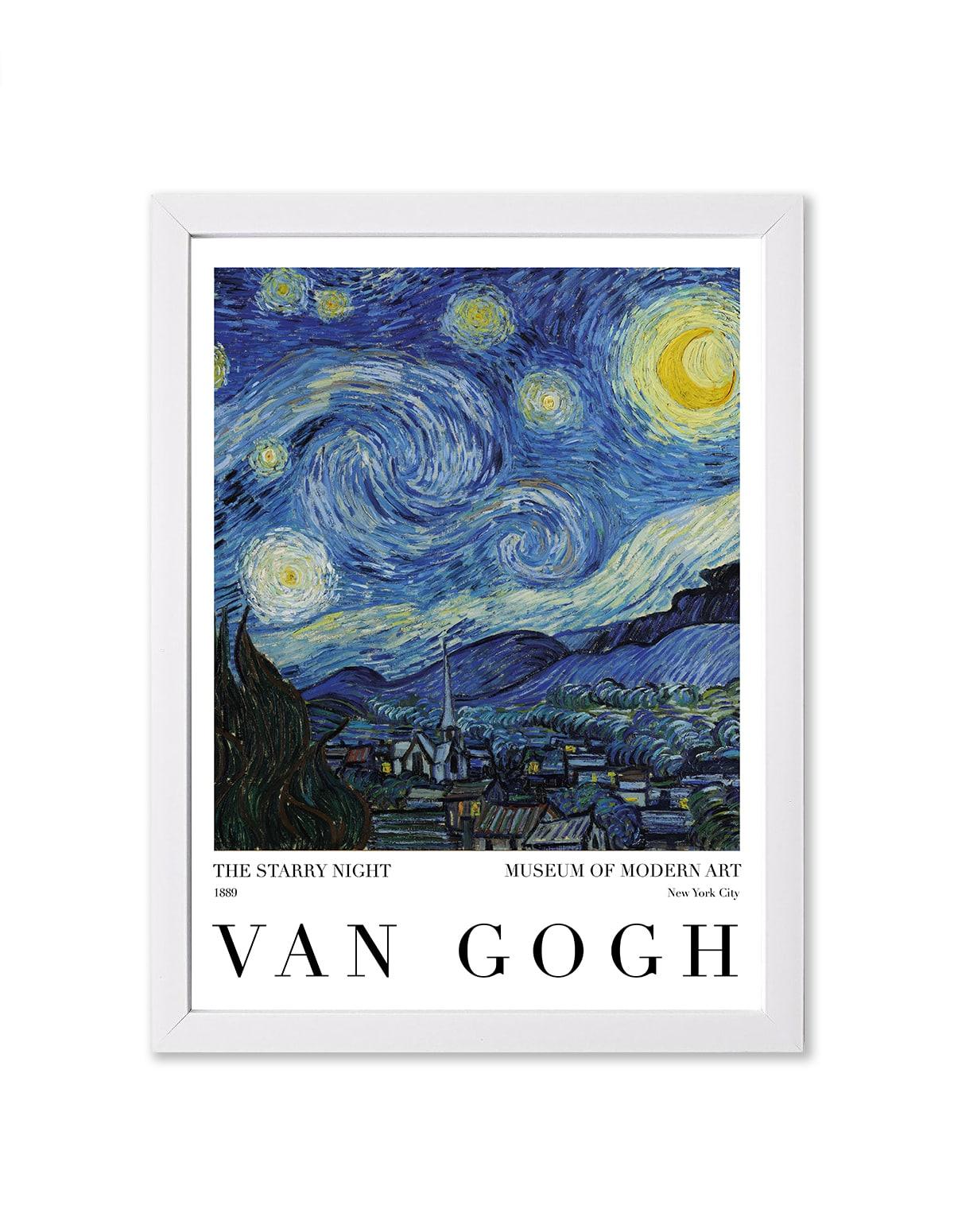 The Starry Night 1889, Vincent van Gogh - artucky-US - import_2022_07_19_113509, poster, tablo, çerçeve