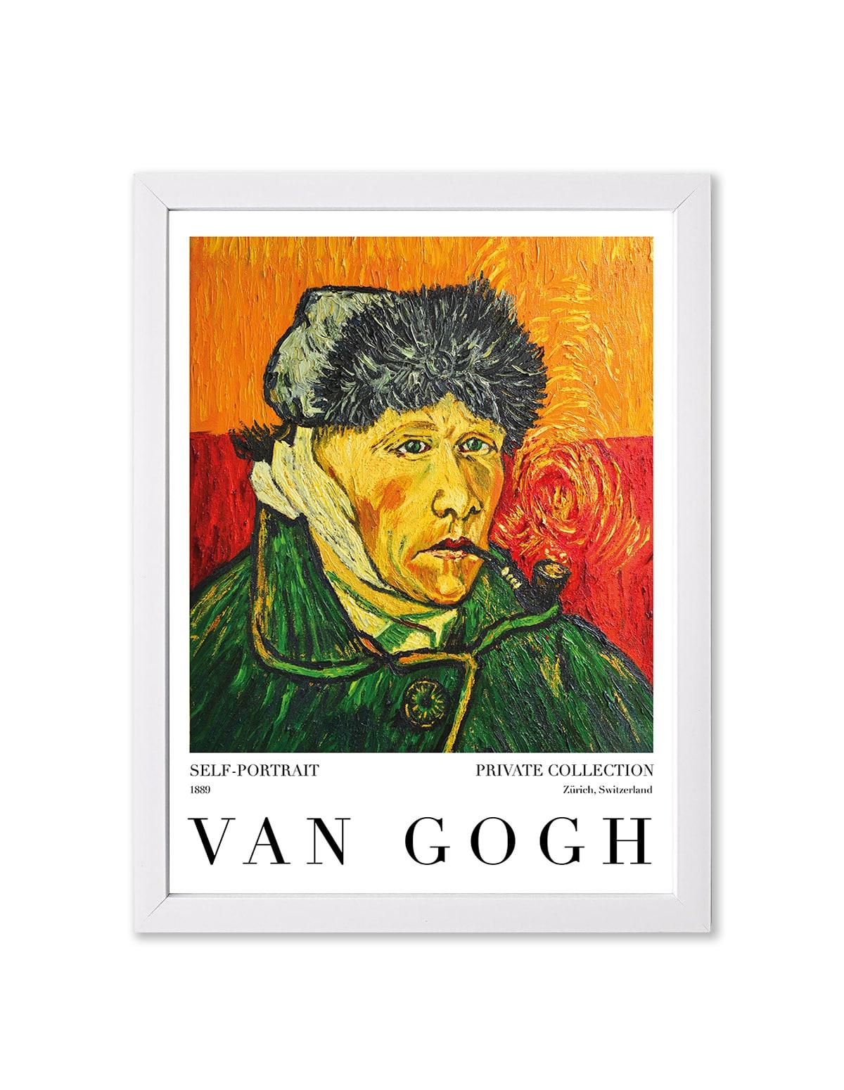 Van Gogh Self Portrait 1890, Vincent van Gogh - artucky-US - import_2022_07_19_113509, poster, tablo, çerçeve